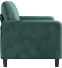 2-Sitzer-Sofa Dunkelgrün 140 cm Samt