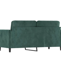 2-Sitzer-Sofa Dunkelgrün 140 cm Samt