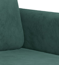 2-Sitzer-Sofa Dunkelgrün 140 cm Samt