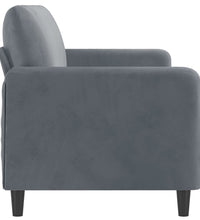3-Sitzer-Sofa Dunkelgrau 180 cm Samt