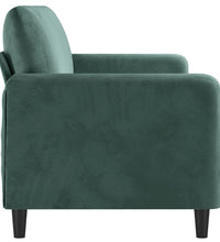 3-Sitzer-Sofa Dunkelgrün 180 cm Samt