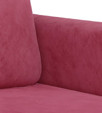 3-Sitzer-Sofa Weinrot 180 cm Samt