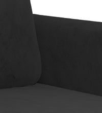 3-Sitzer-Sofa Schwarz 180 cm Samt