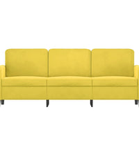 3-Sitzer-Sofa Gelb 180 cm Samt
