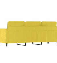 3-Sitzer-Sofa Gelb 180 cm Samt