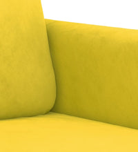 3-Sitzer-Sofa Gelb 180 cm Samt