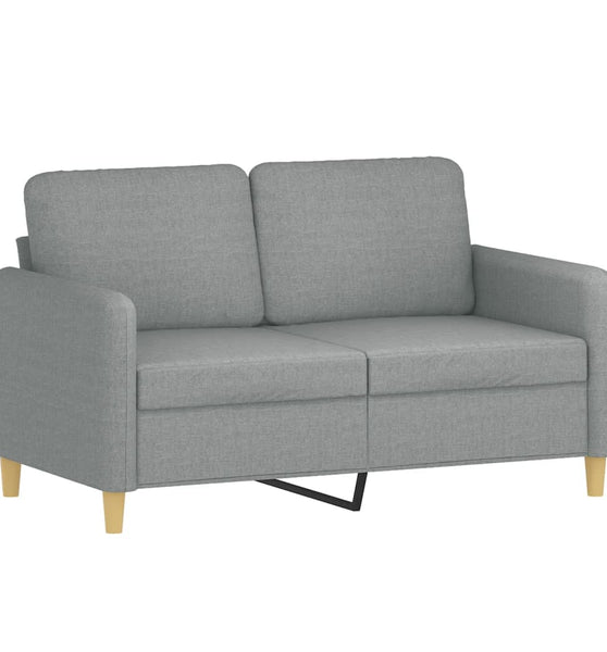 2-Sitzer-Sofa Hellgrau 120 cm Stoff