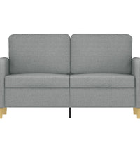 2-Sitzer-Sofa Hellgrau 120 cm Stoff