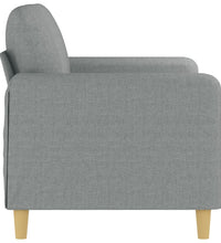 2-Sitzer-Sofa Hellgrau 120 cm Stoff