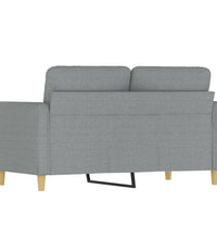 2-Sitzer-Sofa Hellgrau 120 cm Stoff