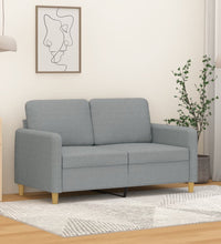 2-Sitzer-Sofa Hellgrau 120 cm Stoff