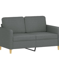 2-Sitzer-Sofa Dunkelgrau 120 cm Stoff