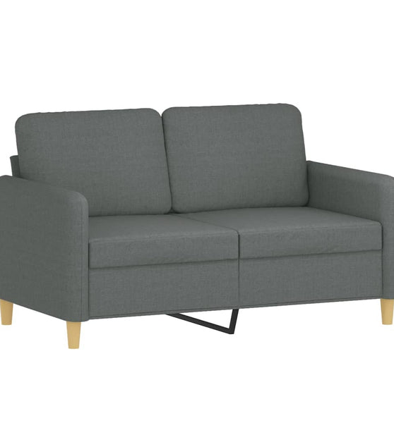 2-Sitzer-Sofa Dunkelgrau 120 cm Stoff