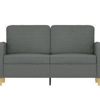 2-Sitzer-Sofa Dunkelgrau 120 cm Stoff