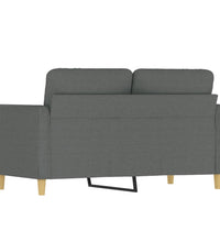 2-Sitzer-Sofa Dunkelgrau 120 cm Stoff