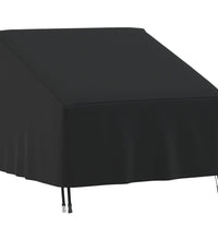 Abdeckung für Gartensessel Schwarz 96x79x49/74 cm 420D Oxford