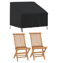 Abdeckung für Gartensessel Schwarz 96x79x49/74 cm 420D Oxford