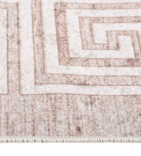 Teppich Waschbar Beige 150x230 cm Rutschfest