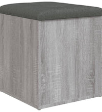 Sitzbank mit Stauraum Grau Sonoma 42x42x45 cm Holzwerkstoff