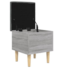 Sitzbank mit Stauraum Grau Sonoma 42x42x46 cm Holzwerkstoff