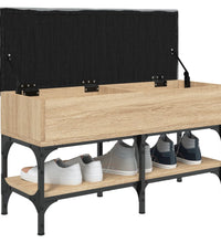 Schuhbank Sonoma-Eiche 82x32x45 cm Holzwerkstoff