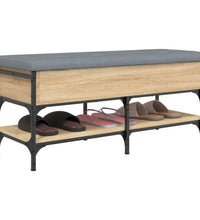 Schuhbank Sonoma-Eiche 102x42x45 cm Holzwerkstoff