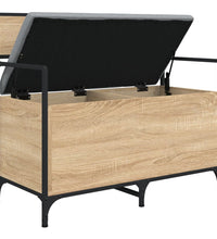 Sitzbank mit Stauraum Sonoma-Eiche 85,5x42x73,5cm Holzwerkstoff