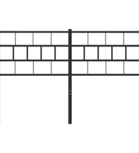 Kopfteil Metall Schwarz 120 cm