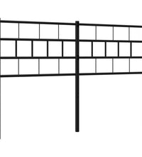 Kopfteil Metall Schwarz 120 cm