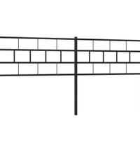Kopfteil Metall Schwarz 193 cm