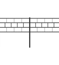 Kopfteil Metall Schwarz 193 cm