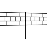 Kopfteil Metall Schwarz 193 cm