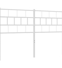 Kopfteil Metall Weiß 120 cm