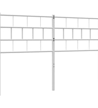 Kopfteil Metall Weiß 140 cm