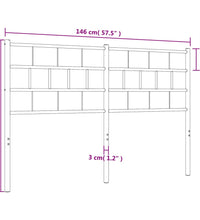 Kopfteil Metall Weiß 140 cm