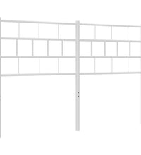 Kopfteil Metall Weiß 150 cm