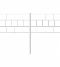 Kopfteil Metall Weiß 150 cm