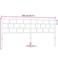 Kopfteil Metall Weiß 160 cm