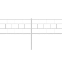 Kopfteil Metall Weiß 180 cm