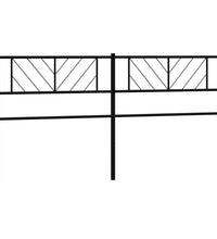 Kopfteil Metall Schwarz 193 cm