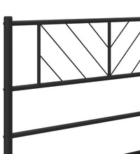Kopfteil Metall Schwarz 200 cm