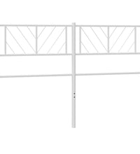 Kopfteil Metall Weiß 120 cm