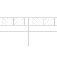 Kopfteil Metall Weiß 200 cm