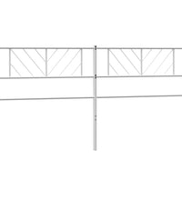 Kopfteil Metall Weiß 200 cm
