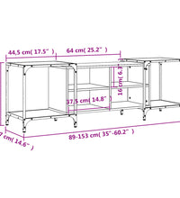 TV-Schrank Grau Sonoma 153x37x50 cm Holzwerkstoff