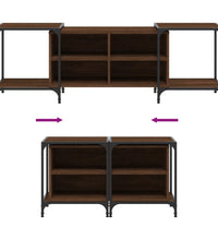 TV-Schrank Braun Eichen-Optik 153x37x50 cm Holzwerkstoff