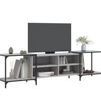 TV-Schrank Grau Sonoma 203x37x50 cm Holzwerkstoff