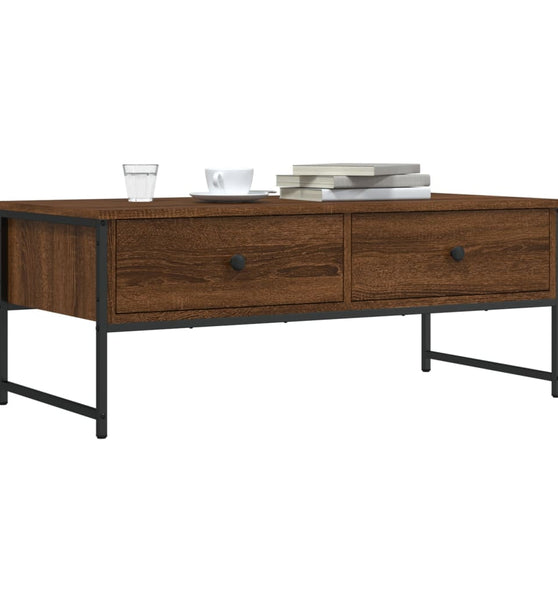 Couchtisch Braun Eichen-Optik 101x49x39,5 cm Holzwerkstoff