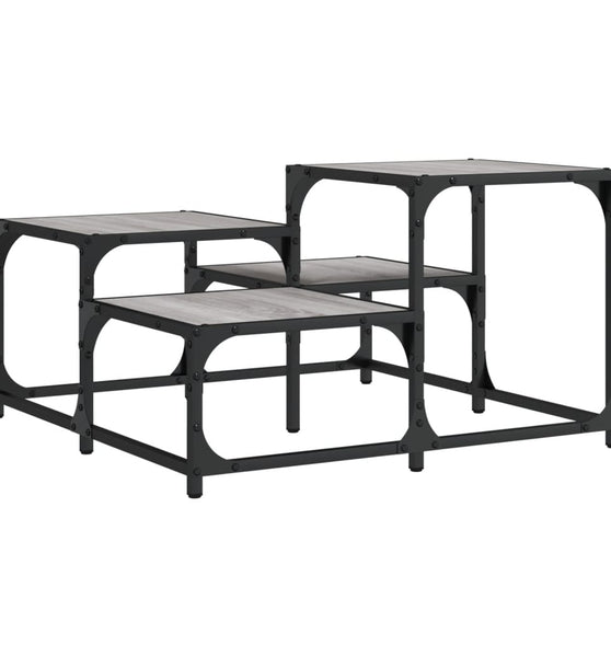 Couchtisch Grau Sonoma 68x68x40 cm Holzwerkstoff