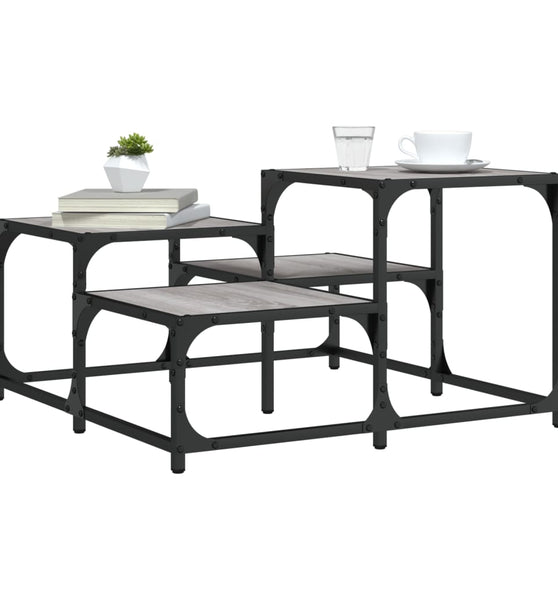 Couchtisch Grau Sonoma 68x68x40 cm Holzwerkstoff